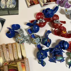 Bakugan Lot B1, B2 2006,2008 Brawlers, Cards And Blue Carrying Case - Image 5