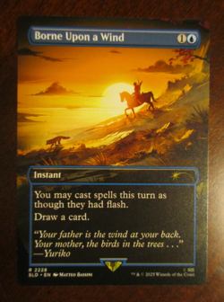 Magic The Gathering Playstation Tsushima Secret Lair BORNE UPON A WIND MTG 2228 - Image 1