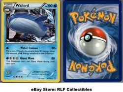 2012 Pokemon, B&W Dragons Exalted, #26/124 Wailord, Holo Rare - Image 1