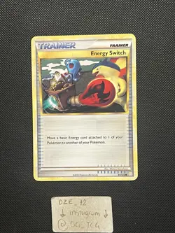Pokemon HGSS - Energy Switch - Non Holo Uncommon - 91/123 - NM - Image 1