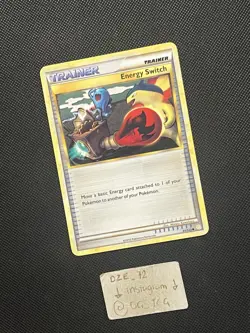 Pokemon HGSS - Energy Switch - Non Holo Uncommon - 91/123 - NM - Image 3