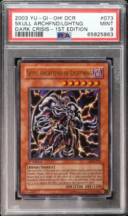 Yu-Gi-Oh! Skull Archfiend Of Lightning DCR 1.Edition UR PSA 9 [MINT] | EN 2003 - Image 1