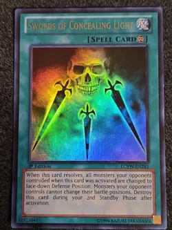 Yugioh Swords of Concealing Light LCYW-EN281 Ultra Rare LP 1st Ed - Image 1
