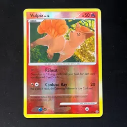 Vulpix 102/127 Reverse Holo Platinum Pokemon Card 2009 MP - Image 1