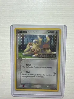 SLAKOTH Reverse Holo Foil EX Stamped DEOXYS 2005 Trading Card 73/107 TCG - Image 1