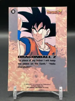 1996 Dragon Ball Z Card #10 Gohan & Dragonos Artbox Prism Foil TCG JPP/AMADA - Image 2