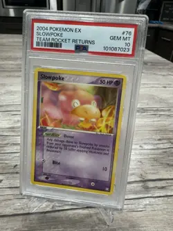 PSA 10 GEM MINT Slowpoke 76/109 EX Team Rocket Returns 2004 Pokemon Card - Image 2