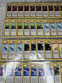 Pokemon TCG Vintage Card Lot of 56 Trainer Cards From Multiple Sets WOTC NM/LP - Image 1