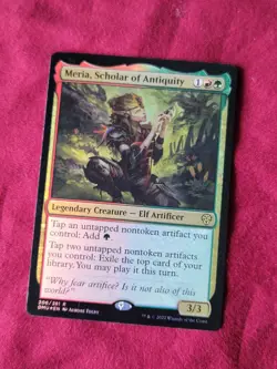 1x Meria, Scholar of Antiquity - Foil NM-Mint, English Dominaria United MTG Magi - Image 1