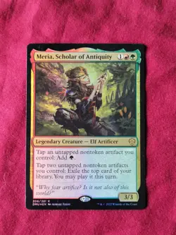 1x Meria, Scholar of Antiquity - Foil NM-Mint, English Dominaria United MTG Magi - Image 3