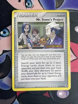 Pokemon - Mr Stone's Project (Reverse Holo) - Dragon Frontiers 77/101 - MP - Image 1