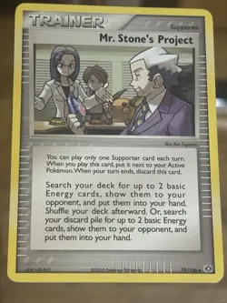 Mr. Stone's Project 79/106 Emerald Pokemon Card - Image 1