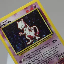 Pokemon TCG - Mewtwo 10/102 Base Set Holo Rare WOTC 1999 - EXC - Indent - Image 1