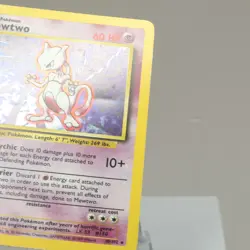 Pokemon TCG - Mewtwo 10/102 Base Set Holo Rare WOTC 1999 - EXC - Indent - Image 4