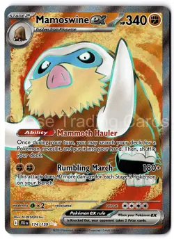 Mamoswine ex 174/159 Ultra Rare Journey Together Pokemon TCG Mint NM - Image 1