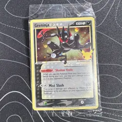 Pokemon Greninja Gold Star Promo Holo SWSH144 Celebrations SEALED - Image 1