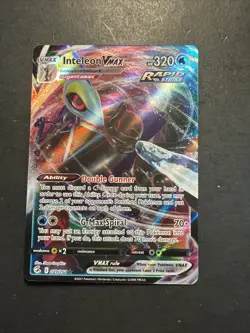 2021 Pokemon Fusion Strike Inteleon Vmax 79 /264 Secret Rainbow Rare Full Art - Image 1