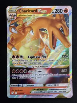 Glurak VSTAR 019/159 Holo Ultra Rare Pokemon Crown Zenith CRZ 2023 NM English - Image 1