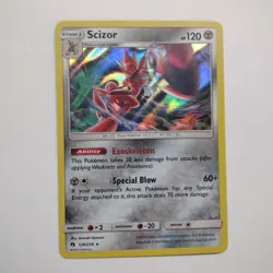 Scizor 126/214 Pokemon SM - Lost Thunder Holo Rare NM - Image 1