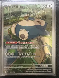 Pokemon TCG - Snorlax SVP 051 - Scarlet & Violet 151 Promo - NM - Image 1