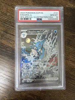 2024 POKEMON PROMO SPECIAL ILLUSTRATION COLL #131 KINGDRA EX PSA 10 - Image 1