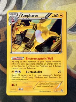 *VINTAGE* Pokemon TCG Ampharos 40/124 Holo Rare Black & White 6: Dragons Exalted - Image 1