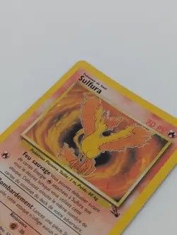 Moltres Sulfura Fossil 12/62 French Unlimited Holo rare Pokemon TCG Pokemon HP - Image 3