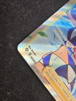 Pokemon TCG Skyla Full Art Trainer 72/72 Shining Fates Ultra Rare Holo LP - Image 2