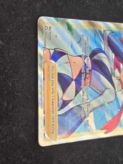 Pokemon TCG Skyla Full Art Trainer 72/72 Shining Fates Ultra Rare Holo LP - Image 3