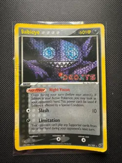 Sableye 23/107 2005 EX Deoxys Pokemon TCG Reverse Holo Rare Stamped DMG - Image 1