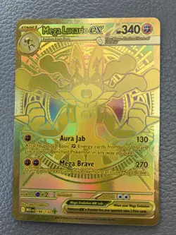 Pokemon TCG Mega Evolution Mega Lucario ex #188 Hyper Rare Guaranteed PSA 10 - Image 1