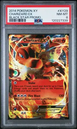 CHARIZARD EX Pokemon XY Black Star Promo XY29 - PSA 8 - Image 1