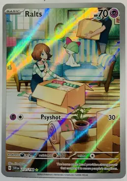 Pokemon TCG Ralts 211/198 Illustration Rare Scarlet & Violet Set - Image 1