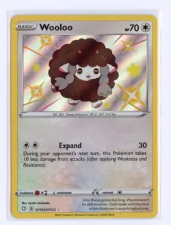 Wooloo SV103/SV122 Shiny Holo Rare Holo Shining Fates: Shiny Vault Pokemon TCG - Image 1