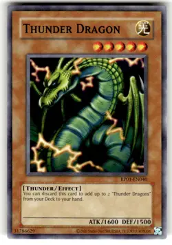 Thunder Dragon RP01-EN040 Retro Pack Unlimited 2020 Reprint - Image 1