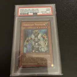 Yugioh Airknight Parshath LOD-062 1st Edition Ultra Rare MINT PSA 9 CGC WOW BGS - Image 3