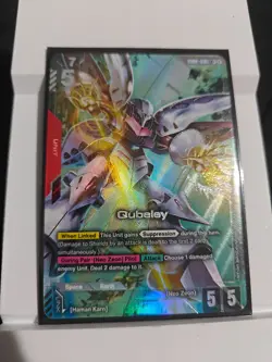 Gundam Card Game Qubeley LR+ GD02-036 Dual Impact - NM - ENG - Image 1