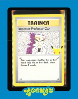 Imposter Professor Oak Pokemon TCG Card 73/102 NM - Image 1