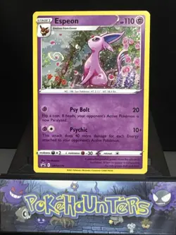 Pokemon Card Espeon SWSH174 SWSH Black Star Promo HD Swirl Light Play - Image 1