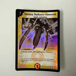 2004 Duel Masters Trading Card Hanusa Radiance Elemental DM01 Holo Foil S1/S10 - Image 1