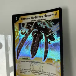 2004 Duel Masters Trading Card Hanusa Radiance Elemental DM01 Holo Foil S1/S10 - Image 2