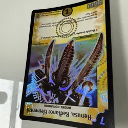 2004 Duel Masters Trading Card Hanusa Radiance Elemental DM01 Holo Foil S1/S10 - Image 4