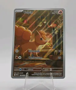 Vulpix 138/132 Me01: Mega Evolution Holo Pokemon TCG Card Full Art - Image 1