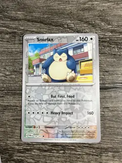 Snorlax 136/167 Twilight Masquerade Reverse Holo NM Pokemon Card - Image 1