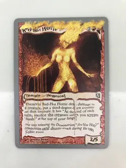 Red-Hot Hottie MTG Magic the Gathering Card NM Near Mint Unhinged - Image 1