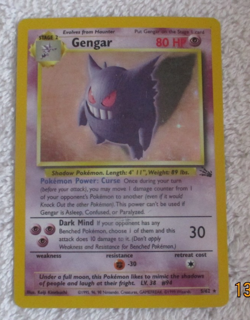 1999 Pokemon Trading Card Gengar #94 Holo - Image 1