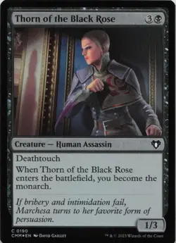 Thorn of the Black Rose - FOIL - C Commander Masters 190 - MTG - Image 1