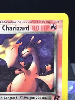 Pokemon Dark Charizard 4/82 Team Rocket Set Holo Rare WOTC Played - Image 2