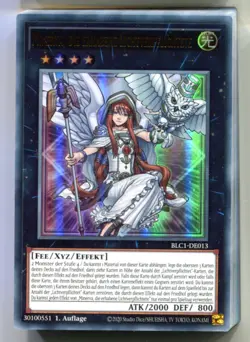 Yu-Gi-Oh! Minerva die Erhabene Lichtverpflichtete Silber Ultra Rare BLC1-DE013 - Image 1