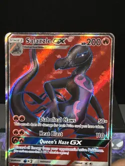 Pokemon Card Salazzle GX 132/147 Full Art Ultra Rare Burning Shadows Light Play - Image 2